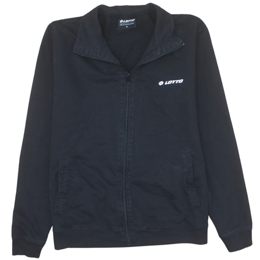 Lotto Men's Black Full Zip Sweatshirt Jacket Size M