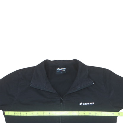 Lotto Men's Black Full Zip Sweatshirt Jacket Size M