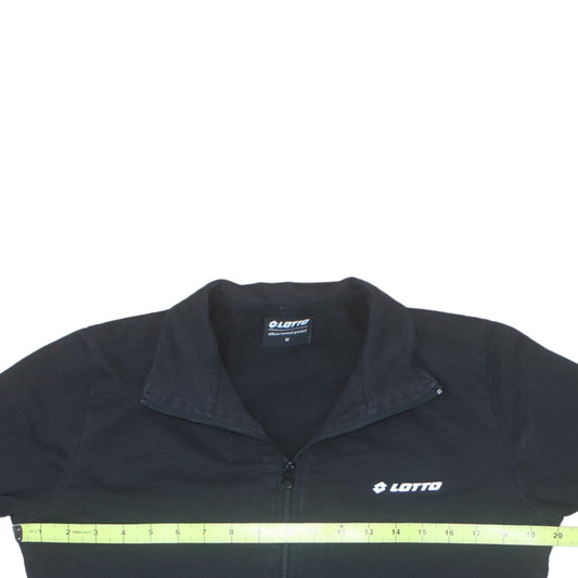 Lotto Men's Black Full Zip Sweatshirt Jacket Size M