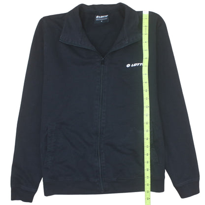 Lotto Men's Black Full Zip Sweatshirt Jacket Size M