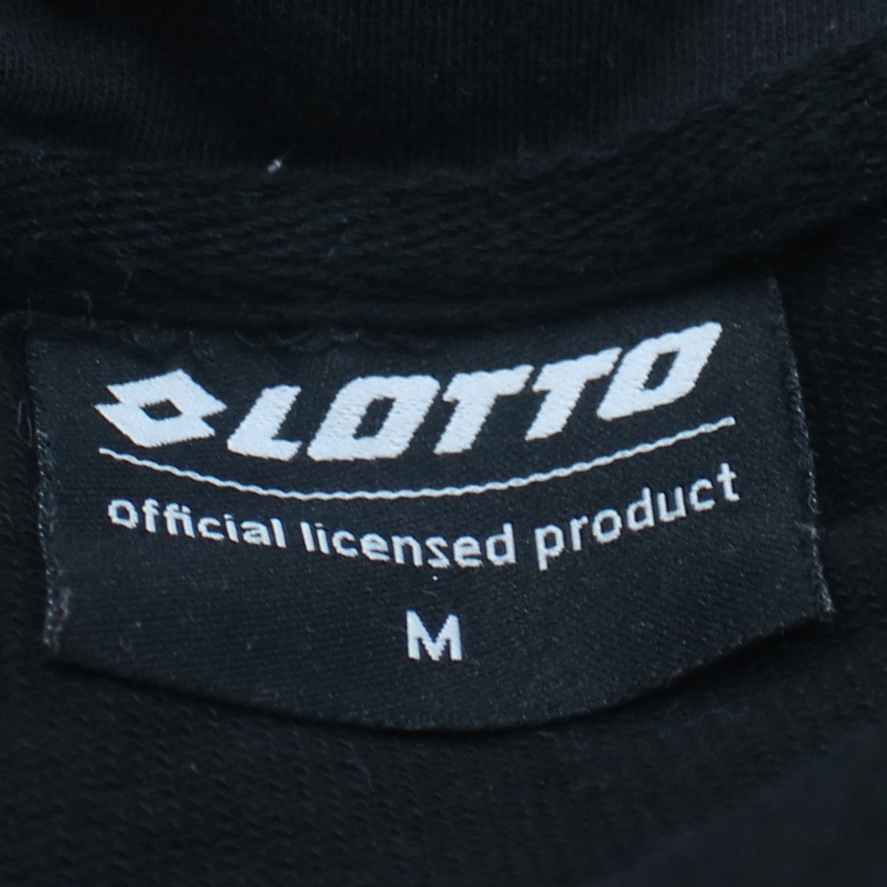 Lotto Men's Black Full Zip Sweatshirt Jacket Size M
