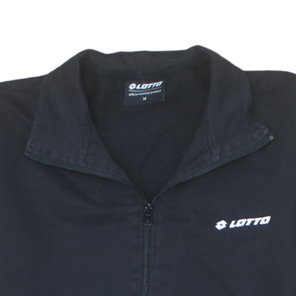 Lotto Men's Black Full Zip Sweatshirt Jacket Size M