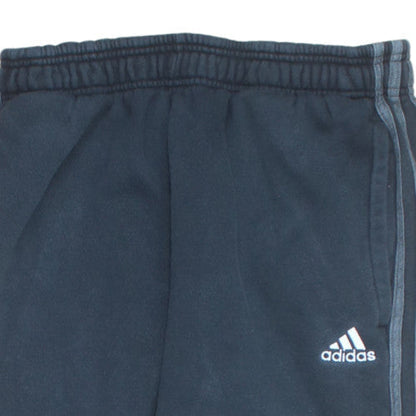 Adidas Men's Black Jogger Trousers M Regular Fit Fleece