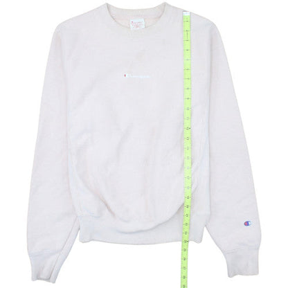 Champion Womens Beige Reverse Weave Crew Neck Sweatshirt XS