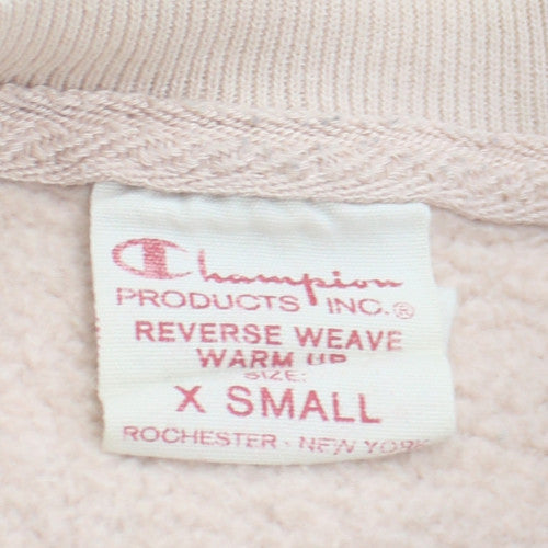 Champion Womens Beige Reverse Weave Crew Neck Sweatshirt XS