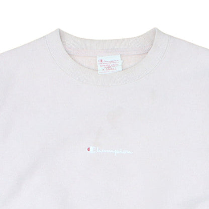 Champion Womens Beige Reverse Weave Crew Neck Sweatshirt XS