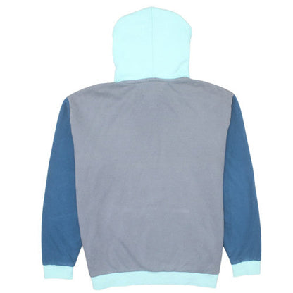Quiksilver Boys Blue Grey Pullover Hoodie Size L Cotton Blend