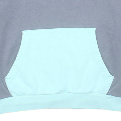 Quiksilver Boys Blue Grey Pullover Hoodie Size L Cotton Blend