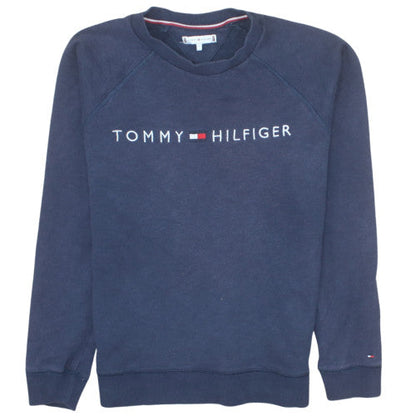 Tommy Hilfiger Men’s Blue Crew Neck Pullover Sweatshirt S