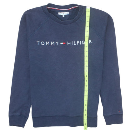 Tommy Hilfiger Men’s Blue Crew Neck Pullover Sweatshirt S
