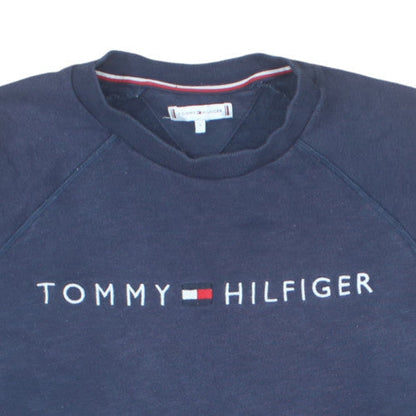 Tommy Hilfiger Men’s Blue Crew Neck Pullover Sweatshirt S