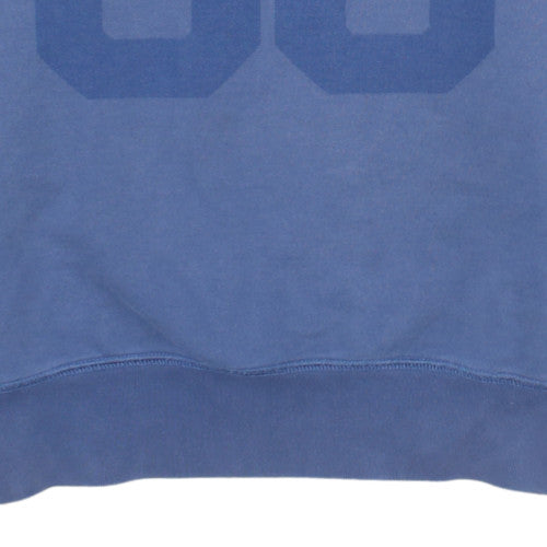 Carhartt Men’s Blue Crew Neck Pullover Logo Sweatshirt M