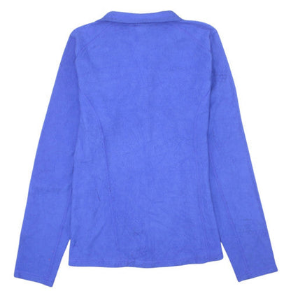 The North Face Womens Blue Fleece Pullover Sweatshirt Size M 1/2 Zip