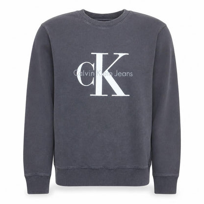 Calvin Klein Jeans Men's Grey Logo Sweatshirt Size S Pullover