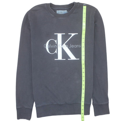 Calvin Klein Jeans Men's Grey Logo Sweatshirt Size S Pullover