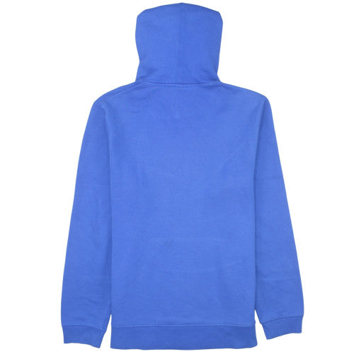 Adidas Men Blue Pullover Hoodie Fleece Graphic Logo Size S