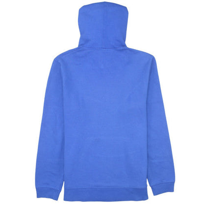 Adidas Men Blue Pullover Hoodie Fleece Graphic Logo Size S
