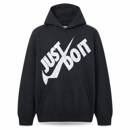 Nike Mens Black XL Pullover Hoodie Just Do It Graphic Print
