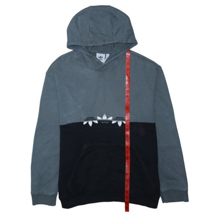 adidas Mens Grey Pullover Hoodie L Regular Fit Fleece