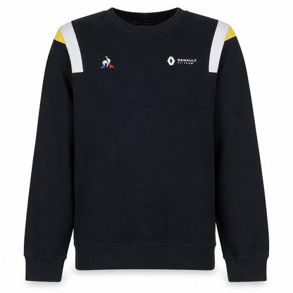 Le Coq Sportif Men Black Sweatshirt Small Crew Neck F1 Team Pullover