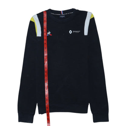 Le Coq Sportif Men Black Sweatshirt Small Crew Neck F1 Team Pullover