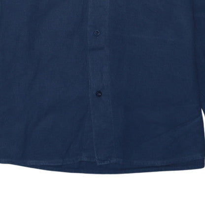 Red Bull KTM Racing Team Men's Blue Button-Up Cotton Shirt Medium