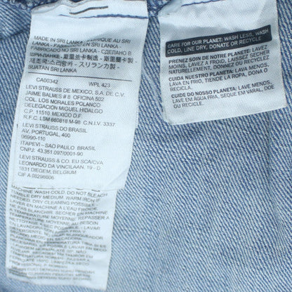 Levi's Womens Blue Denim Basic Jacket M Classic Casual Style