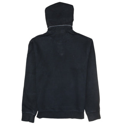 Armani Jeans Men's Black XL Henley Style Hooded Sweatshirt