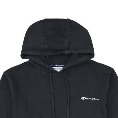 Champion Men's Black XL Pullover Hoodie with Logo and Kangaroo Pocket