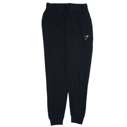Gymshark Men's Black Joggers S Regular Fit Cotton Blend
