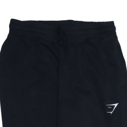 Gymshark Men's Black Joggers S Regular Fit Cotton Blend