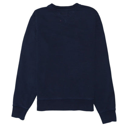 Tommy Hilfiger Men's Blue Logo Crew Neck Sweatshirt Size S