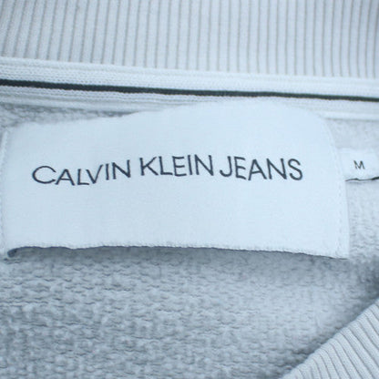 Calvin Klein Jeans Men's Grey Pullover Sweatshirt M Regular Fit