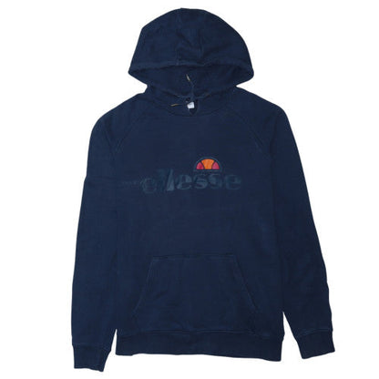 Ellesse Men's Blue Pullover Hoodie UK M Logo Graphic Cotton