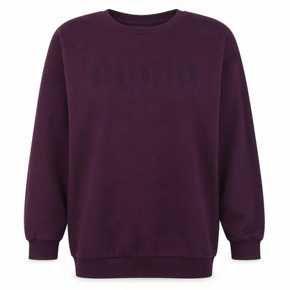Puma Womens Burgundy Sweatshirt Size 10 Crew Neck Pullover