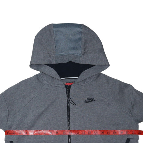 Nike Men's Grey Full Zip Hoodie Size M Sportswear
