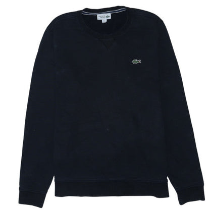 Lacoste Men's Black Crew Neck Pullover Sweatshirt Size L