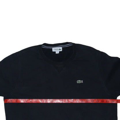 Lacoste Men's Black Crew Neck Pullover Sweatshirt Size L