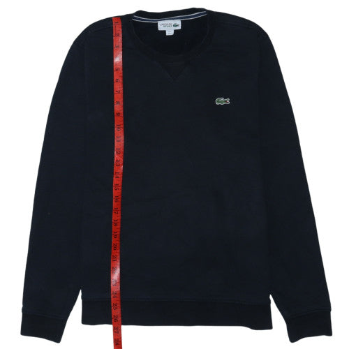 Lacoste Men's Black Crew Neck Pullover Sweatshirt Size L