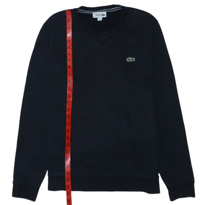 Lacoste Men's Black Crew Neck Pullover Sweatshirt Size L