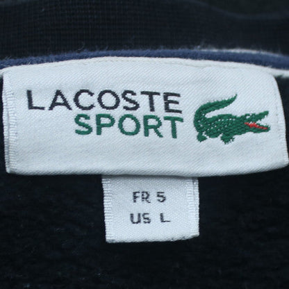 Lacoste Men's Black Crew Neck Pullover Sweatshirt Size L
