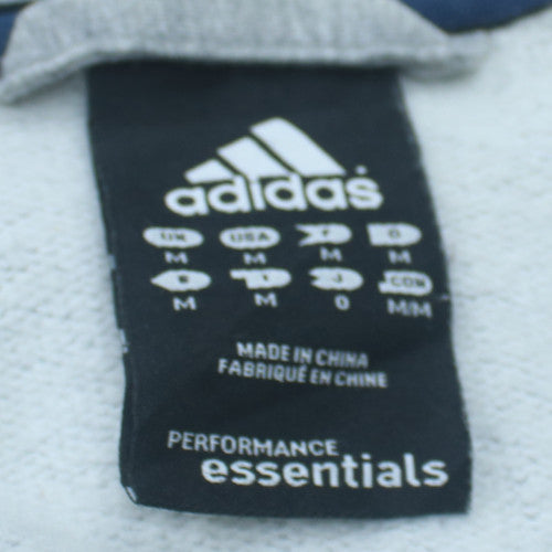 Adidas Mens Grey Full Zip Hoodie Medium Sportswear
