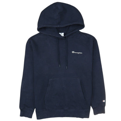 Champion Men's Blue Pullover Hoodie Large Regular Fit Fleece