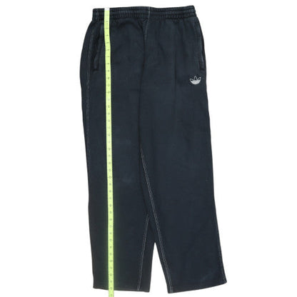 Adidas Mens Black Sweatpants Regular Fit Fleece Trousers Size M