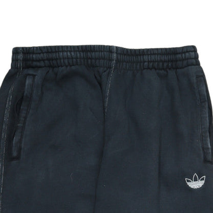 Adidas Mens Black Sweatpants Regular Fit Fleece Trousers Size M