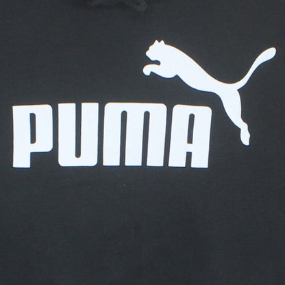 Puma Men's Black Pullover Hoodie L Regular Fit Fleece Sportswear