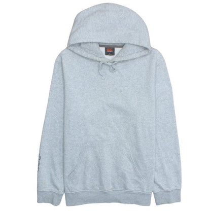 Canterbury Mens Grey Pullover Hoodie Size L Sports Fleece Rugby