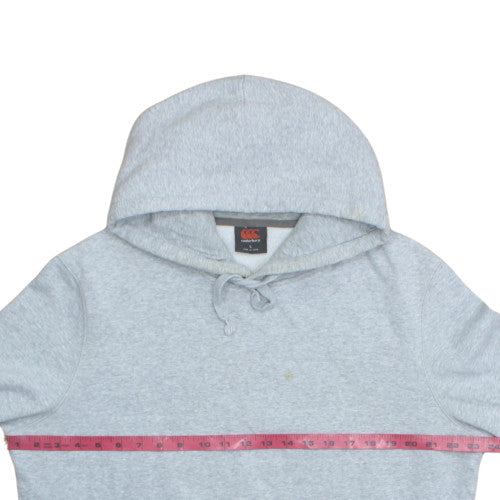 Canterbury Mens Grey Pullover Hoodie Size L Sports Fleece Rugby