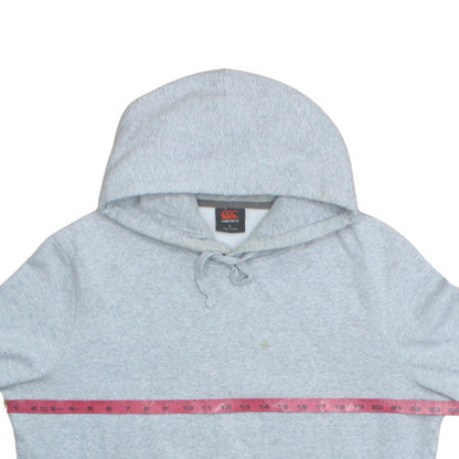 Canterbury Mens Grey Pullover Hoodie Size L Sports Fleece Rugby