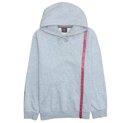 Canterbury Mens Grey Pullover Hoodie Size L Sports Fleece Rugby